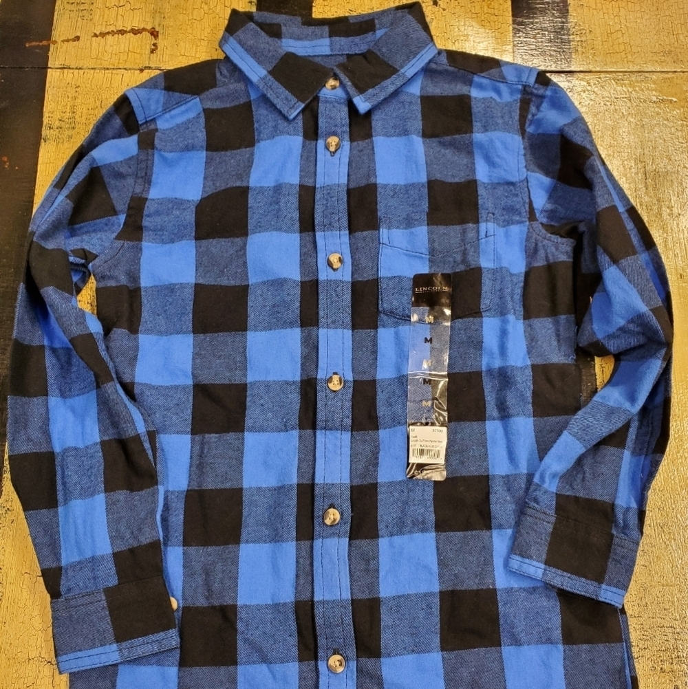 💁‍♂️👕 NWT Lincoln Outfitters Flannel Youth M
